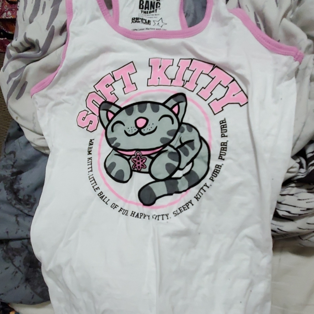 Soft kitty sleep tank